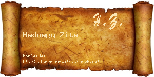Hadnagy Zita névjegykártya
